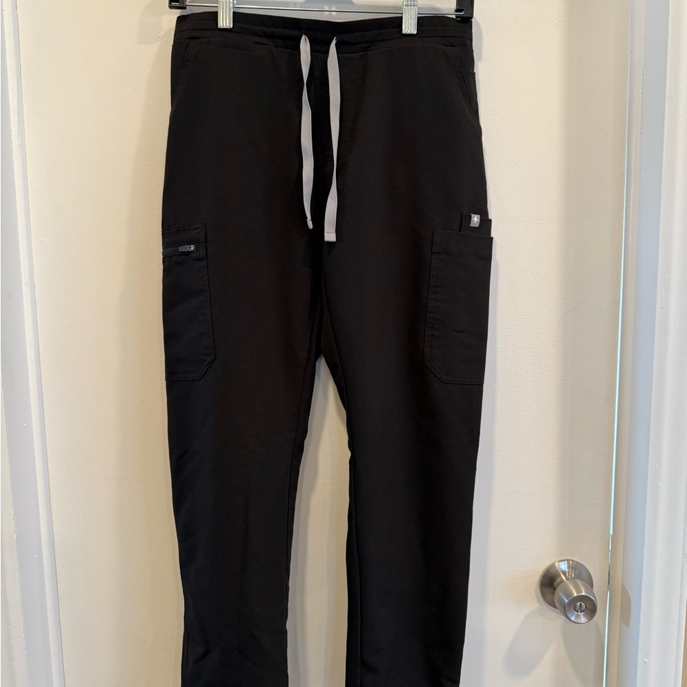 Figs Black Scrub Bottoms